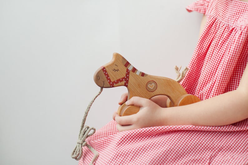Wooden Horse Pull Toy